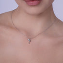 Gold Plated 925 Sterling Silver 9mm x 16mm Dolphin Adjustable Necklace - TGN00002