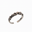 Oxidized 925 Sterling Silver Adjustable Multi S Design Toe Ring - TR308