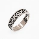 Oxidized 925 Sterling Silver Hugs and Kisses Xoxoxo Toe Ring - TR325