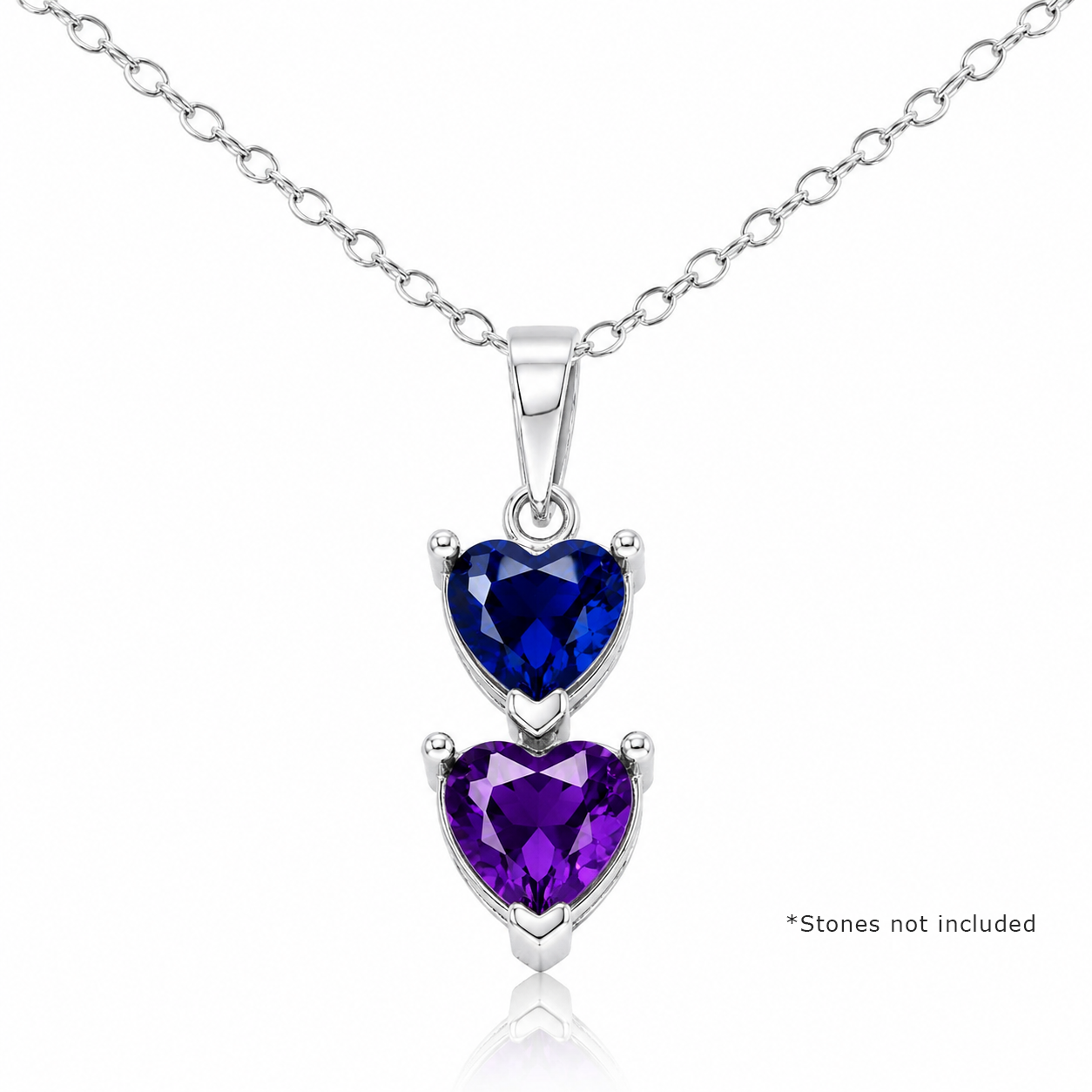 #Stone Setting_2 Stone #Plating_Rhodium