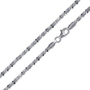 Silver 925 Rhodium Plated Roc 040 Chain 2mm - CH243 RH
