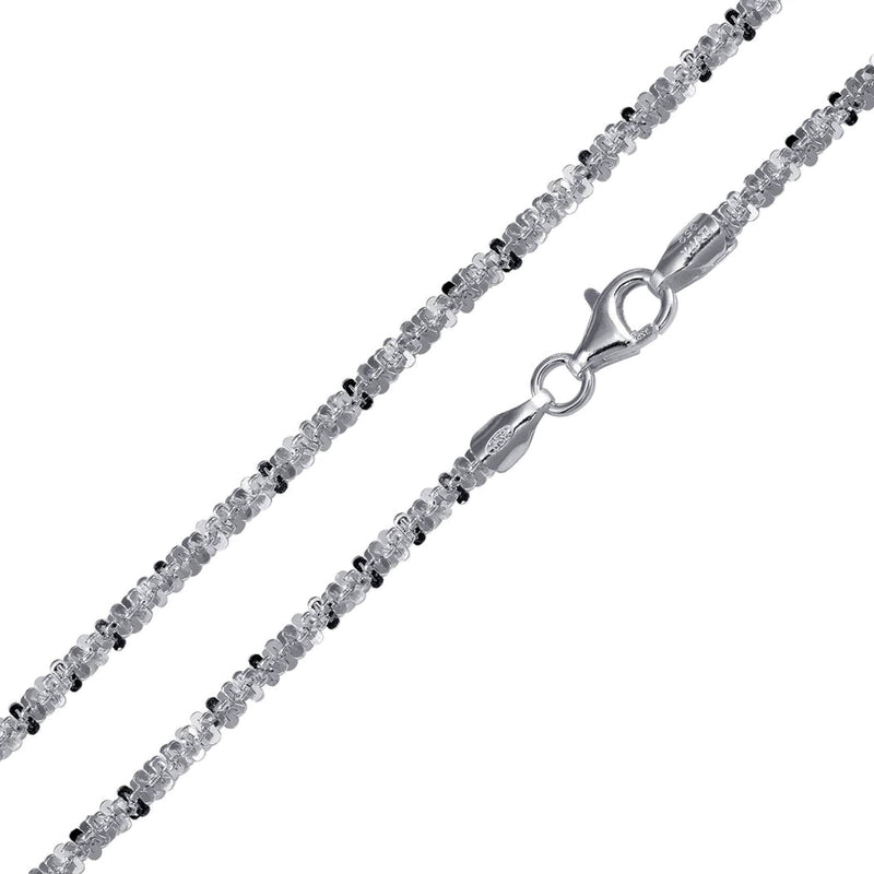 Silver 925 Rhodium Plated Roc 040 Chain 2mm - CH243 RH