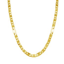 Gold Plated 925 Sterling Silver 6 Sided Diamond Cut Valentino 060 2.7mm Chain or Bracelet - CH301 GP