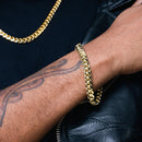 Gold Plated 925 Sterling Silver Miami Cuban Chain or Bracelet 9mm Box Lock - CH486 GP