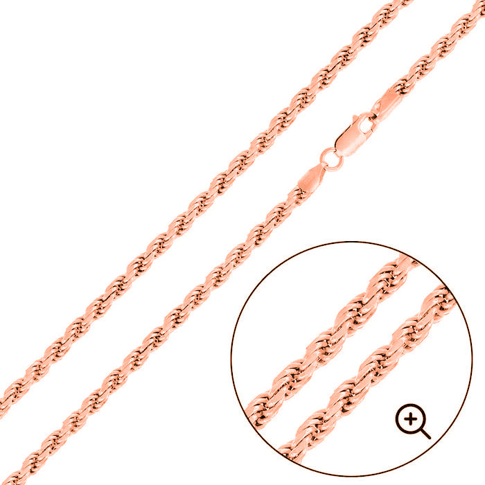 Rose Gold Plated Rope 060 2.8mm Chain - CH554