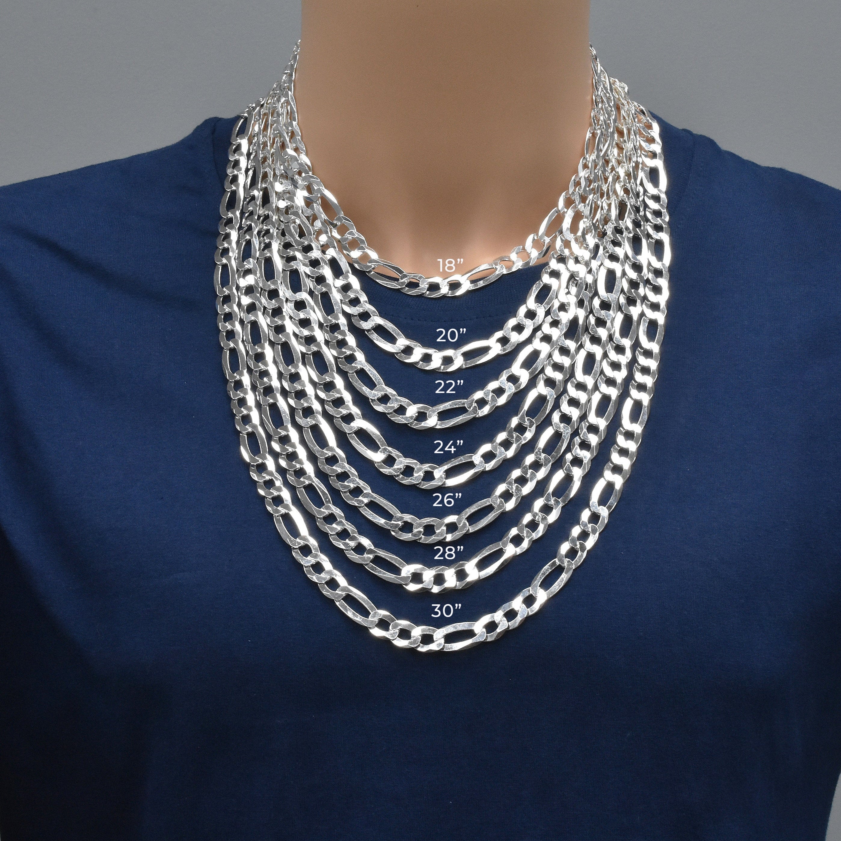 Figaro 250 Chain or Bracelet 10mm - CH610