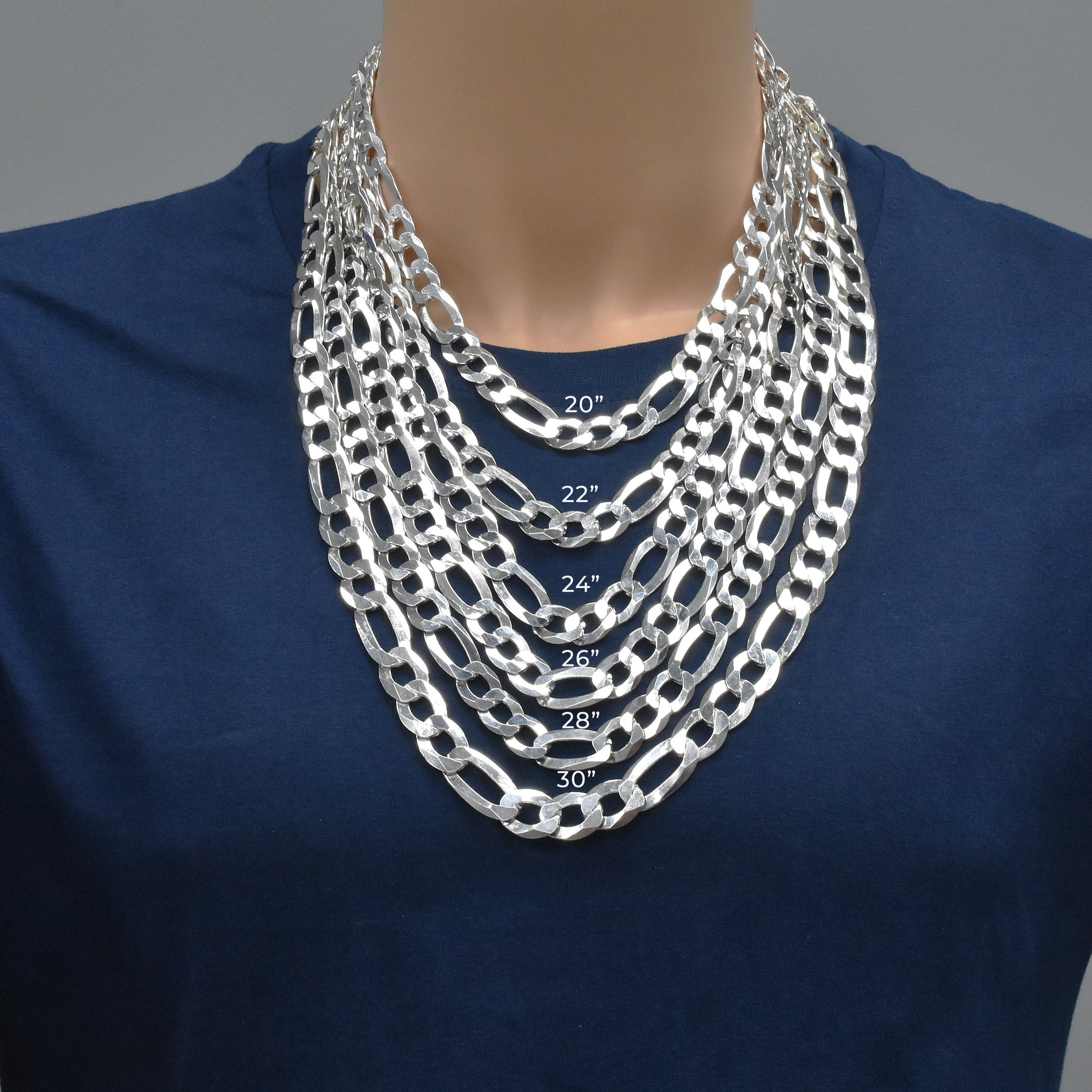 Figaro 300 Chain or Bracelet 11.9mm - CH611