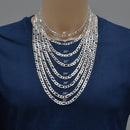 Diamond Cut Figaro 160 6.8mm Chain or Bracelet - CH637B