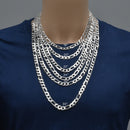 Diamond Cut Figaro 250 10mm Chain or Bracelet - CH640