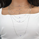 Cadena o Pulsera Serpiente 025 de 8 Caras 1mm - CH724