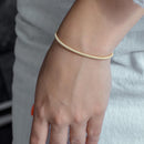 Pulsera Lariat Italiana Plata 925 Bañada En Oro - ECB00096GP