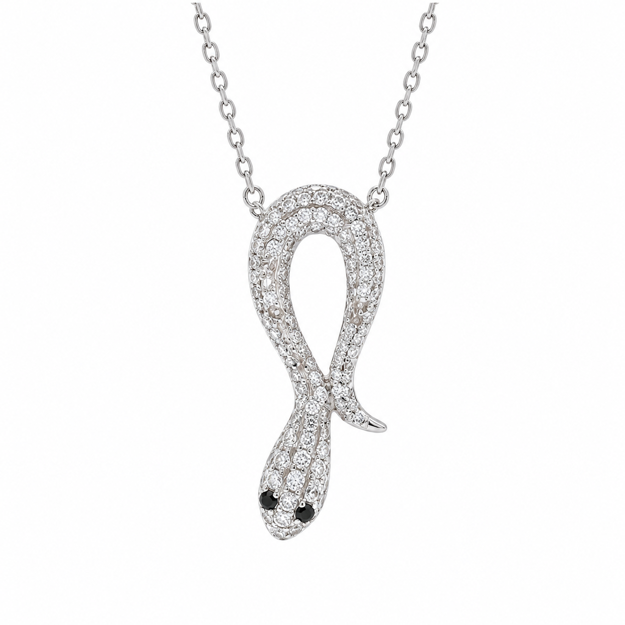 Collar ajustable de corazón con ópalos múltiples de plata de ley 925 bañada en rodio - GMN00248
