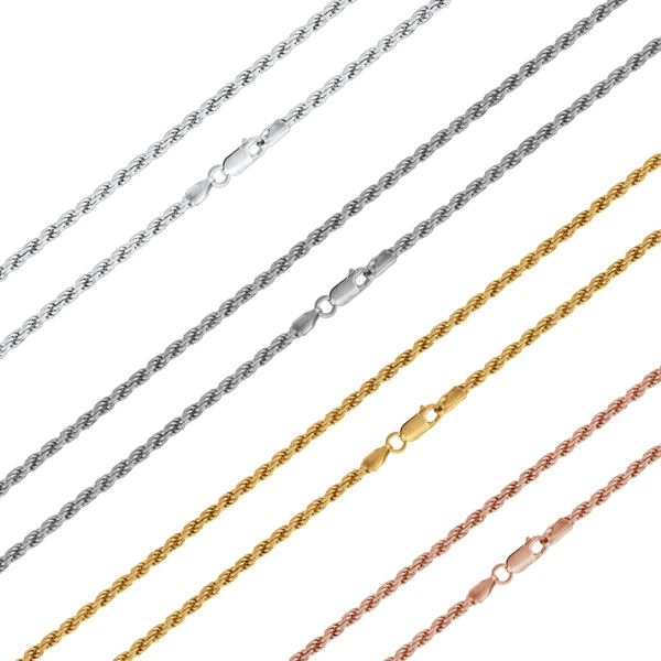 Sterling Silver Rope Chains Wholesale | Silver Palace Inc.
