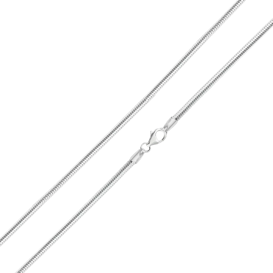 925 Sterling Silver Hollow Round Snake Chain