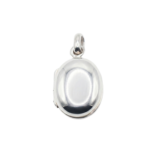 925 Sterling Silver High Polished Oval Locket- SPP00062