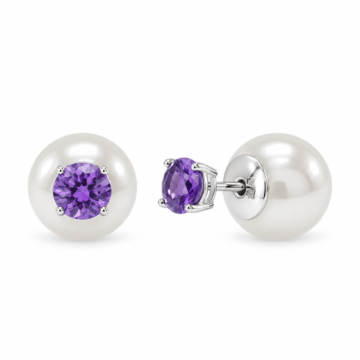 #Birthstone_February - Amethyst
#Color_White