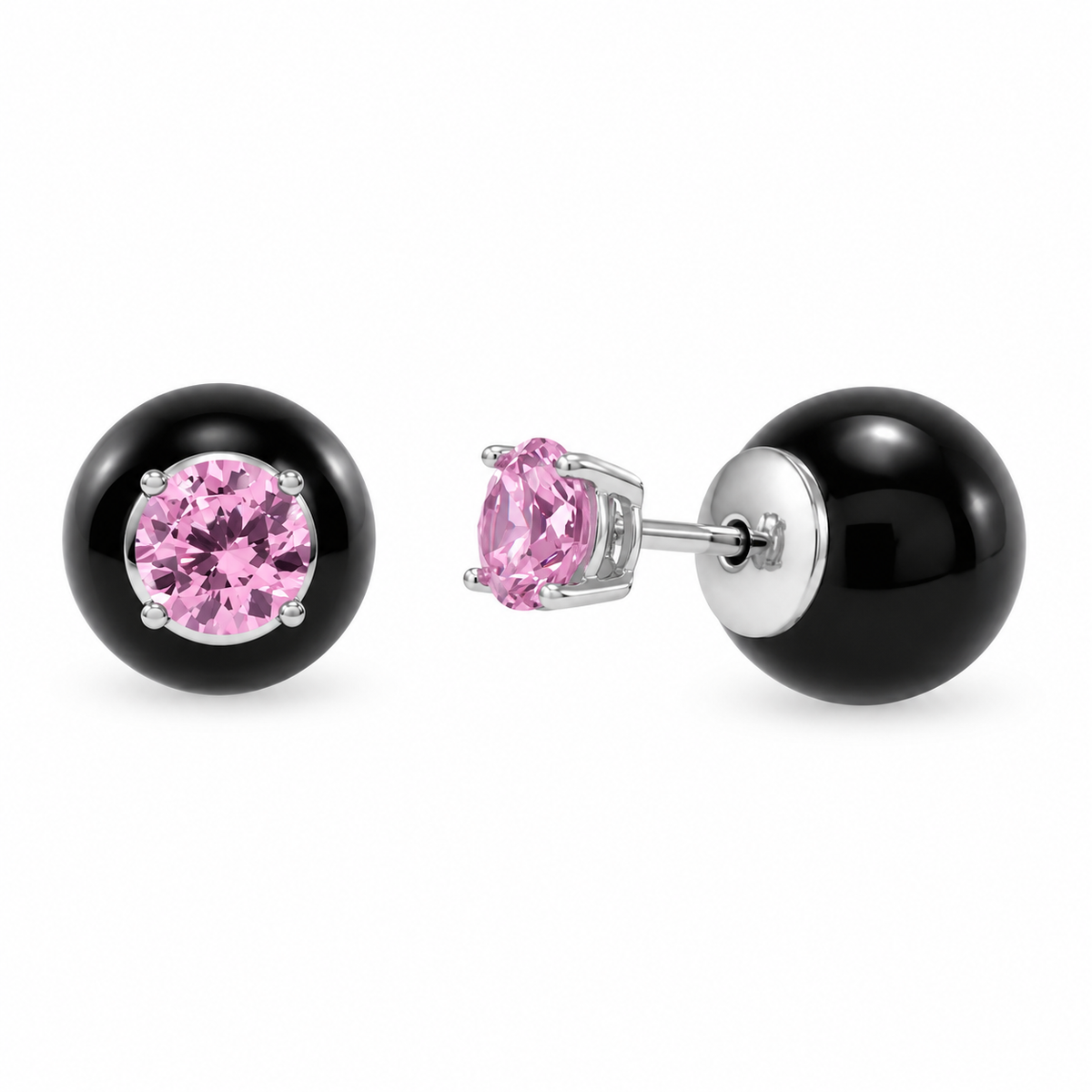 #Birthstone_October - Pink Tourmaline
#Color_Black