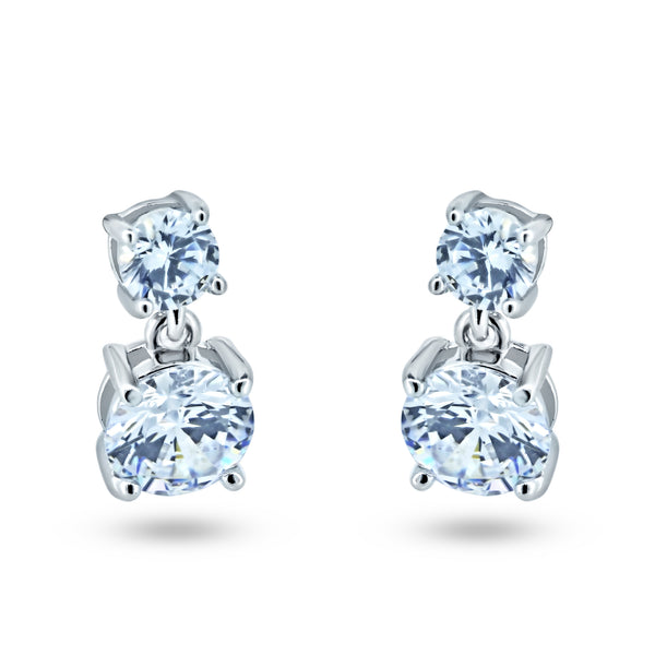 GLASIA キューブ CU-450(45×45×45cm)(6mm) Pear Cubic Zirconia Stud Earrings - Mystique of Palm Beach