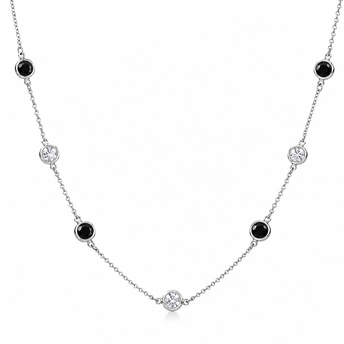 #PLATING_ RHODIUM #COLOR_BLACK-&-CLEAR