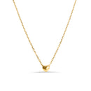 Gold Plated 925 Sterling Silver Small Heart Necklace - STP01543GP