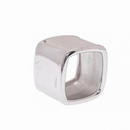 Clearance-Silver 925 Rhodium Plated Square Shaped Ring - STR00391