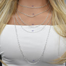 925 Sterling Silver Diamond Cut Paperclip Link Chain 3.2mm - VGC30 SP