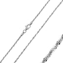 Silver 925 Rhodium Plated Shiny Roc 025 Chain 1.4mm - CH242 RH | Silver Palace Inc.
