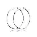Silver 925 Plain Hoop Earring 2mm - HP02-2 | Silver Palace Inc.