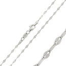 Silver 925 Rhodium Plated Open Confetti DC Link 030 Chain - CH125 RH | Silver Palace Inc.
