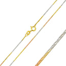 Silver 925 Multi Plated Snake Diamond Cut Slash Multi Color 020 Chain 0.9mm - CH260 MUL | Silver Palace Inc.