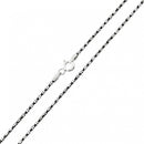 Silver 925 Black Rhodium Plated Tube 2 Brite FT B-W DC 030 Chain - CH249 BLK | Silver Palace Inc.