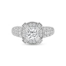 Anillo de plata 925 con circonita cúbica chapada en rodio - ACR00017