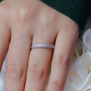 Silver 925 Rhodium Plated Micro Pave CZ Ring - ACR00032