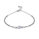 Silver 925 Rhodium Plated Lady of Guadalupe Bracelet - ARB00026RH | Silver Palace Inc.