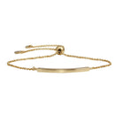Silver 925 Gold Plated Curve Lariat Bracelet - ARB00052GP | Silver Palace Inc.