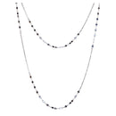 Silver 925 Rhodium Plated Double Chain - ARN00039RH | Silver Palace Inc.