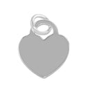 Silver 925 High Polished Engravable Heart Pendant - CARP00042 | Silver Palace Inc.
