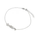 Silver 925 Rhodium Plated Dream Bracelet - BGB00230 | Silver Palace Inc.