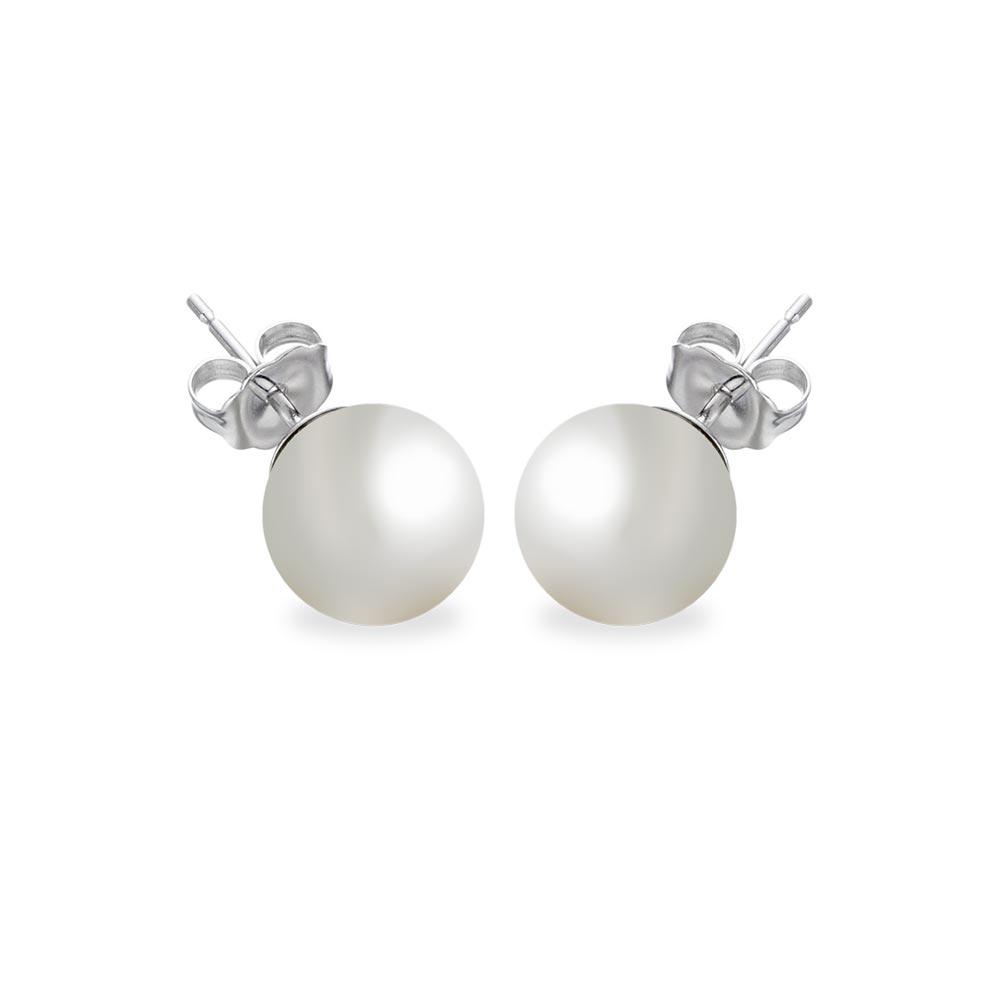 Silver Pearl Earrings - Wholesale Pearl Earrings - Bulk Pearl Earrings