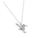 Silver 925 Rhodium Plated Humming Bird Pendant - BGP00994 | Silver Palace Inc.