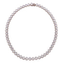 Silver 925 Rhodium Plated Tennis CZ Necklace - BGP01261 | Silver Palace Inc.