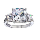 Silver 925 Rhodium Plated Past Present Future Ring - BGR01220RHD | Silver Palace Inc.