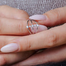 Rhodium Plated 925 Sterling Silver Line CZ Ring - BGR01277