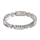 Silver 925 Rhodium Plated CZ Eternity Ring - BGR01186RHD | Silver Palace Inc.