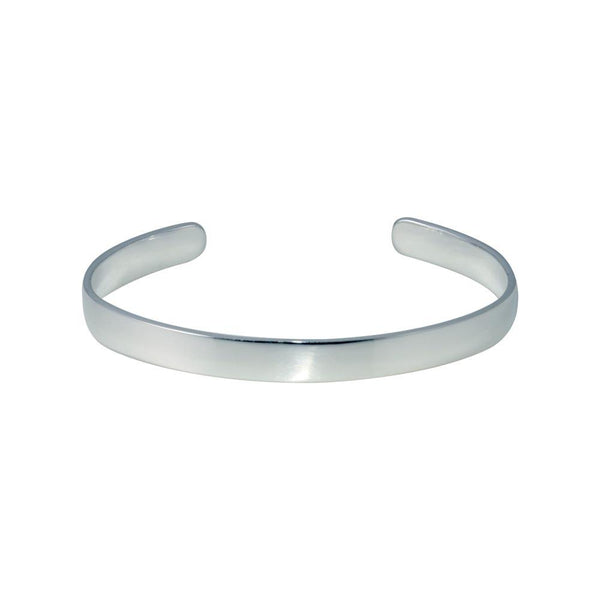 Silver 925 Rhodium Plated Open Baby Bangle - ANB00003 | Silver Palace Inc.