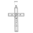 Silver 925 Latin Cross Pendant - BSP00025 | Silver Palace Inc.