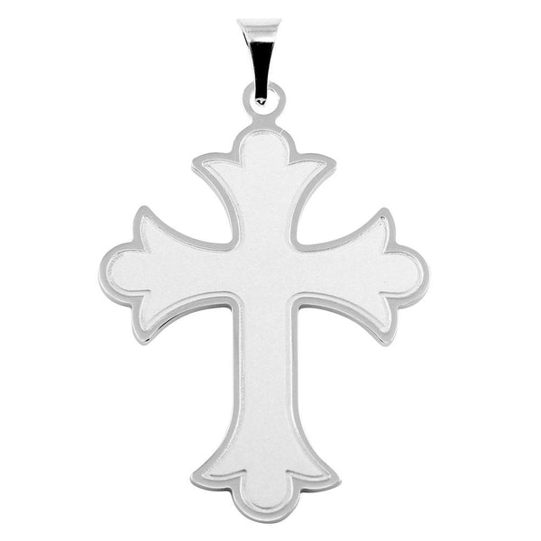 Silver 925 Patonce Cross Pendant - BSP00038 | Silver Palace Inc.