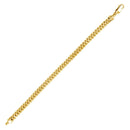 Silver 925 Gold Plated Franco Bracelet 5.75mm - CH441 GP BR | Silver Palace Inc.