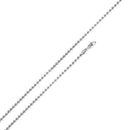 Rhodium Plated Bead 180 Chain 1.8mm - CH112B RH | Silver Palace Inc.