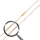 Silver 925 Rose Gold Plated Rolo DC 1.4mm Chain - CH177 RGP | Silver Palace Inc.